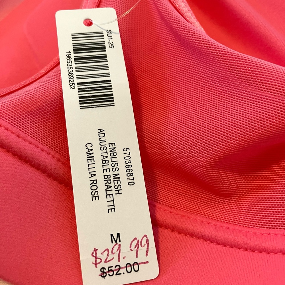 NWT Seamless soft pink mesh adjustable bralette, Soma size M - Picture 13 of 15